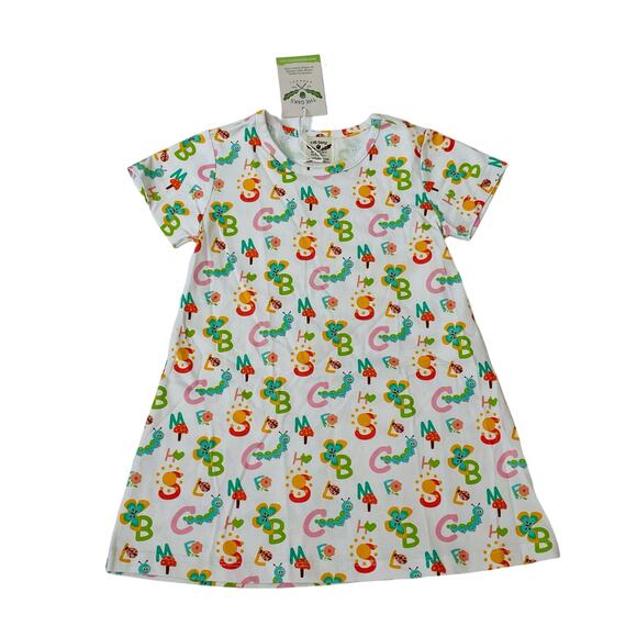 NWT The Oaks Apparel 2Y ABC prints Mary Chase Dress - Picture 1 of 4